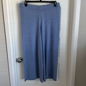 Cashmere Pull-On Wide-Leg Culotte Pants